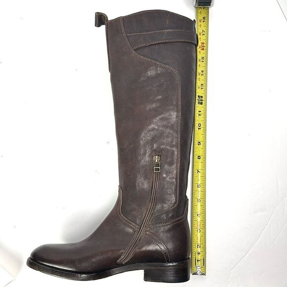 NWOB Montegranaro Area Forte Italy Brown Leather Studded Riding Boots EUR37 US 7 - Picture 14 of 15